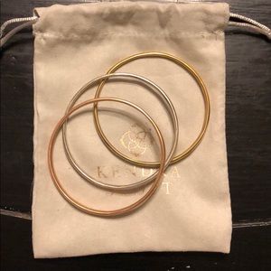 Set of 3 Kendra Scott Color Bar Charms Bangles